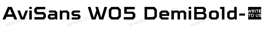AviSans W05 DemiBold字体转换